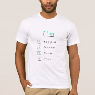 Personalised Your Funny T-Shirt Choose Your Status