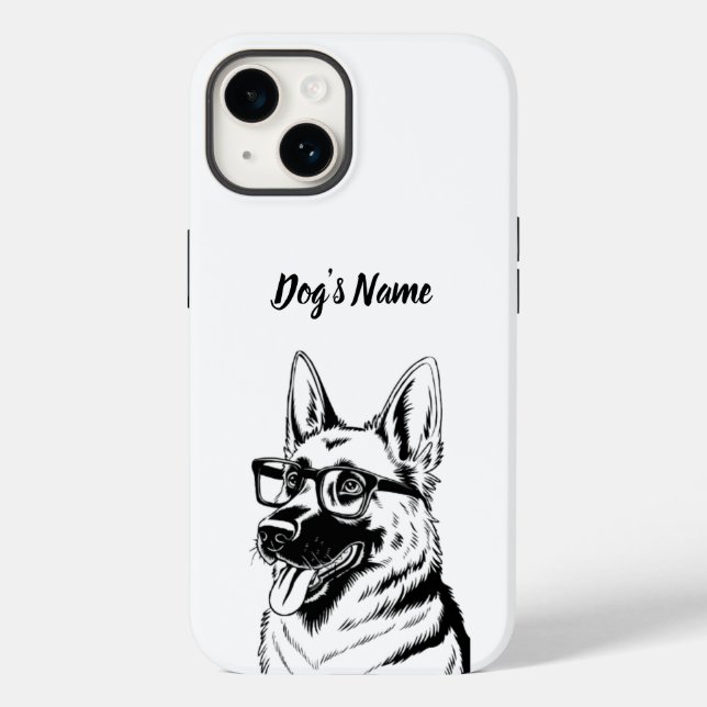 Personalised your German Shepherd Dog Photo & Name Case-Mate iPhone Case (Back)