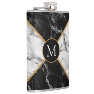 Personalised Your letter Flask with Marble Design