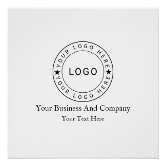 Personalised your Logo and Text Poster