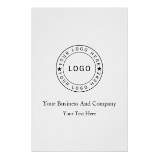 Personalised your Logo and Text Poster
