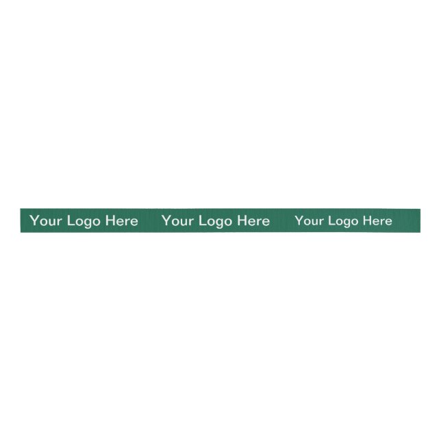 Personalised Your Logo Here Simple Stylish Modern  Grosgrain Ribbon (Front)