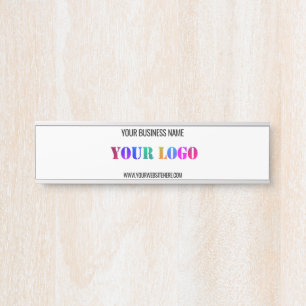 Personalised Your Logo Info Name Door Sign Example