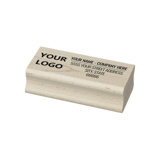 Personalised Your Logo Name Address Rubber Stamp (Stamp)