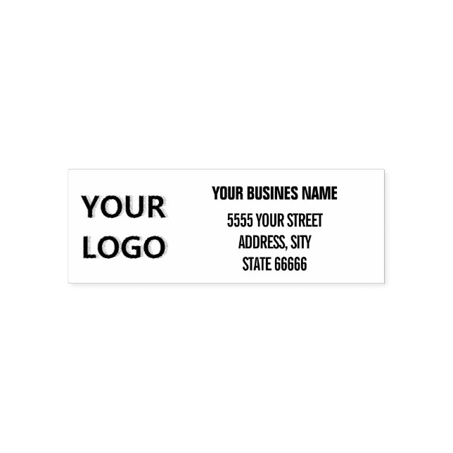 Personalised Your Logo Name Address Stamp (Design)