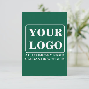 Personalised Your Logo Name Small Business Office Thank You Card