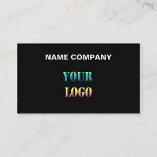Personalised your logo text space name company edi business card