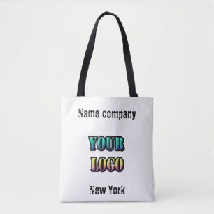 Personalised your logo text space name company edi tote bag