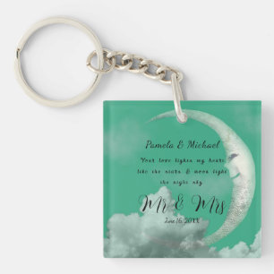 Personalised Your Love Lights MY Heart Key Ring