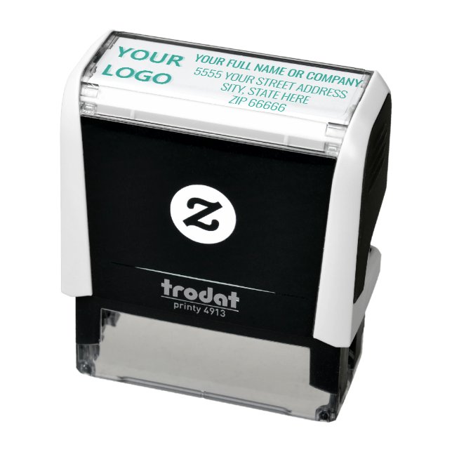 Personalised Your Name Address Stamp with Logo (Product)