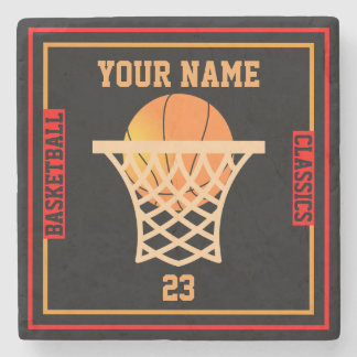 Personalised YOUR NAME Basketball Stone Coaster