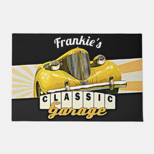 Personalised   Your Name   Classic Car Garage Doormat