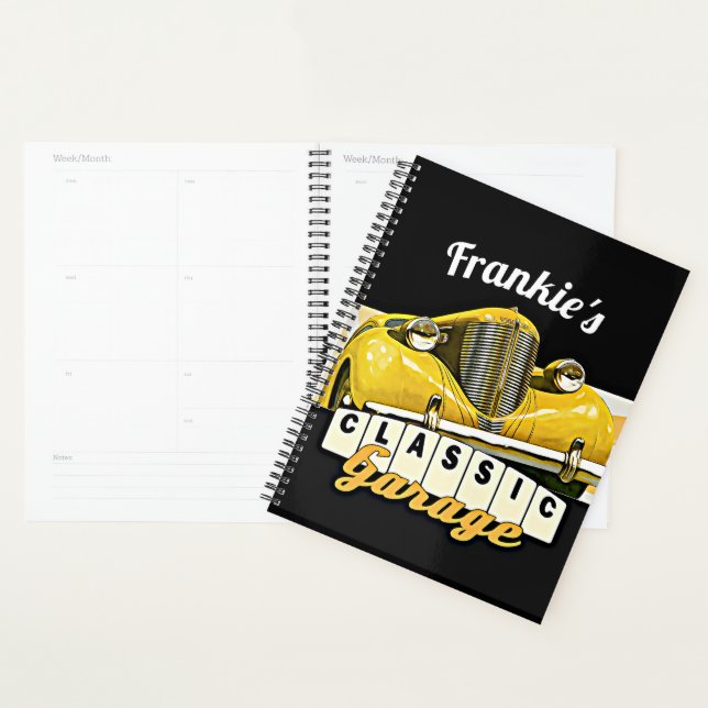 Personalised | Your Name | Classic Car Garage Planner (Display)
