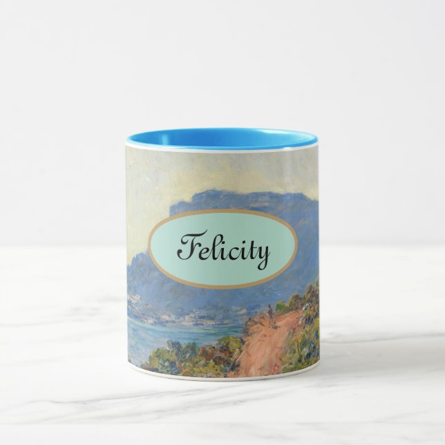 Personalised "Your Name" Claude Monet Mountain Mug (Center)