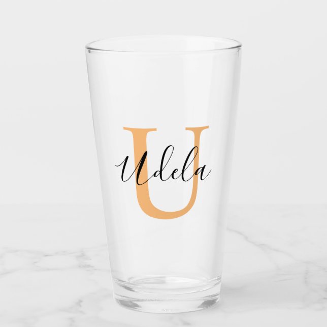 Personalised Your Name, Custom Name, Birthday Gift Glass (Front)