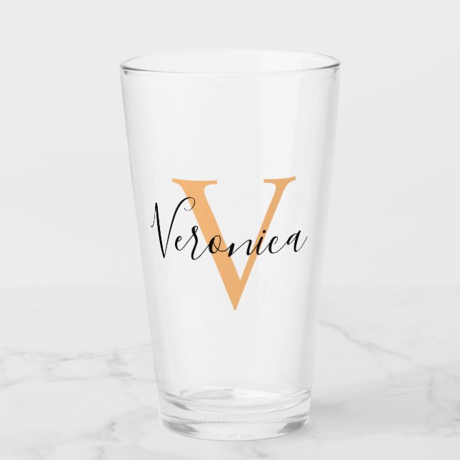 Personalised Your Name, Custom Name, Birthday Gift Glass (Front)