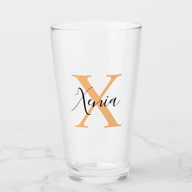 Personalised Your Name, Custom Name, Birthday Gift Glass (Front)