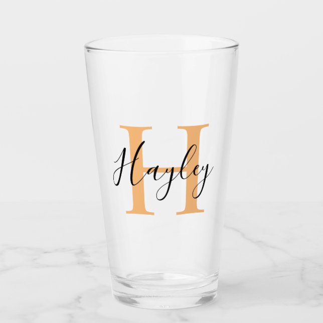 Personalised Your Name, Custom Name, Birthday Gift Glass (Front)