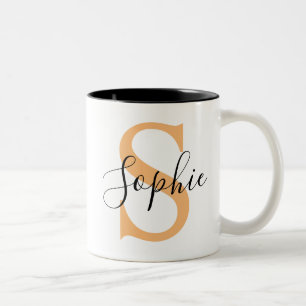 Personalised Your Name, Custom Name, Birthday Gift Two-Tone Coffee Mug