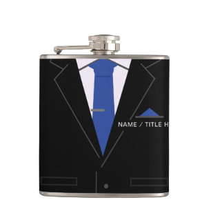 Personalised Your Name Flask Funny Business Gift