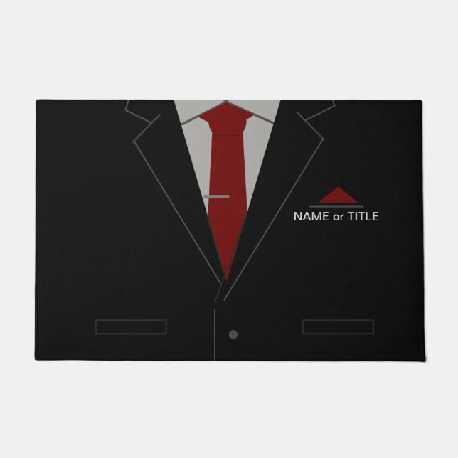 Personalised Your Name Funny Business Doormat (Front)