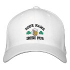 Personalised Your Name Irish Pub Embroidered Hat