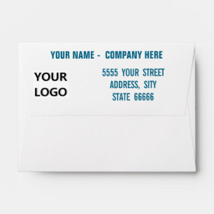 Personalised Your Name Logo Info Address Envelope