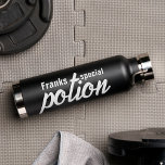 Personalised Your Name Potion  Water Bottle<br><div class="desc">Fun water bottle with your name for men. You can fill it with your personal fitness potion you need for your workout. :-)</div>