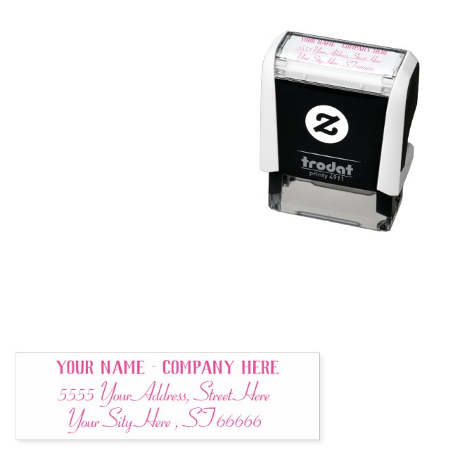 Personalised Your Name Return Address Stamp (In Situ)