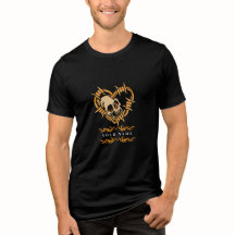 Personalised "Your Name" Skull in Barbed Wire Hear