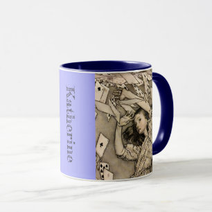 Personalised Your Name Vintage Alice in Wonderland Mug
