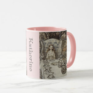 Personalised Your Name Vintage Alice in Wonderland Mug