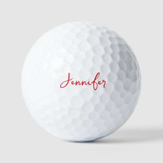 Personalised Your Name Wedding Gift Golf Balls (Front)