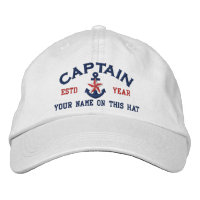 Personalised Your Name Year Captain Star Anchor
