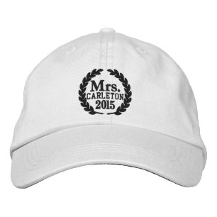 Personalised Your Name Year for Mrs. Embroidery Embroidered Hat