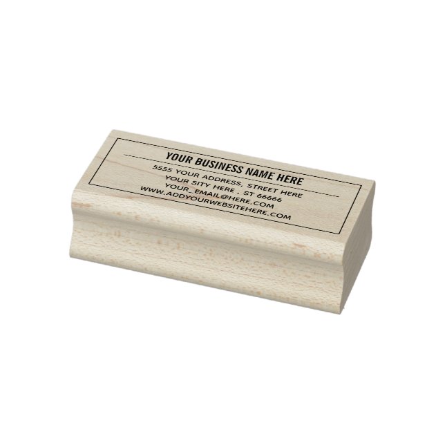 Personalised Your Own Design Address Rubber Stamp (Stamp)