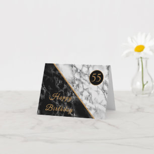 Personalised Your Own Design Birthday Card Marble