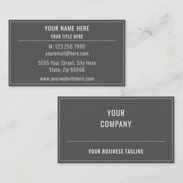 Personalised Your Own Design Business Card (Front/Back)