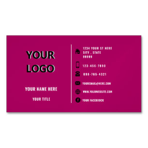 Personalised Your Own Design Business Card Magnet