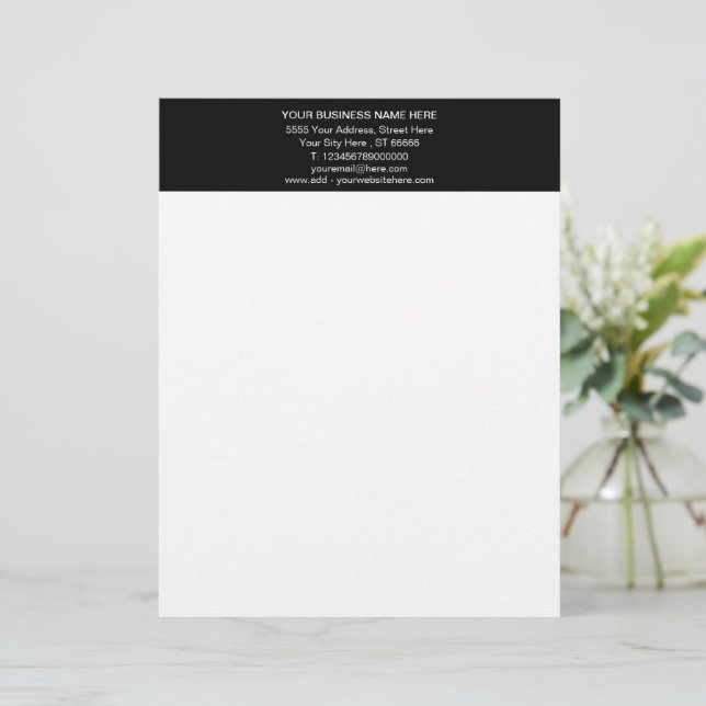 Personalised Your Own Design Letterhead (Standing Front)