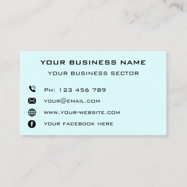 Personalised Your Own Design Photo Business Card (Front)
