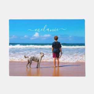 Personalised Your Pet Photo Doormat Custom Name