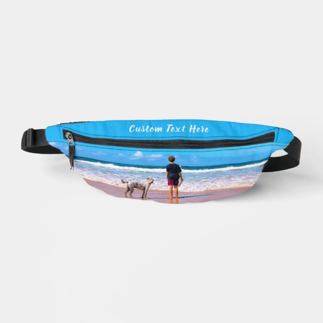 Personalised Your Pet Photo Fanny Pack Custom Text (Front)
