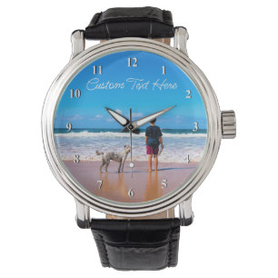 Personalised Your Pet Photo Watch with Custom Text