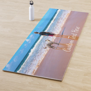 Personalised Your Pet Photo Yoga Mat Custom Text