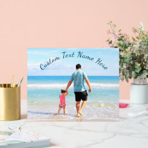 Personalised Your Photo Acrylic Sign Custom Text