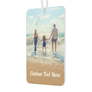 Personalised Your Photo Air Freshener Custom Text