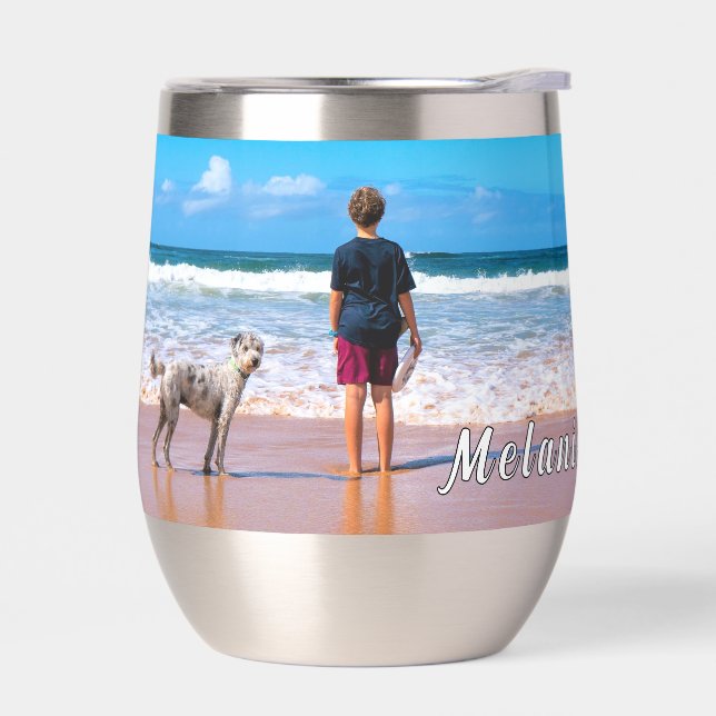 Personalised Your Photo and Custom Name Text (Left)