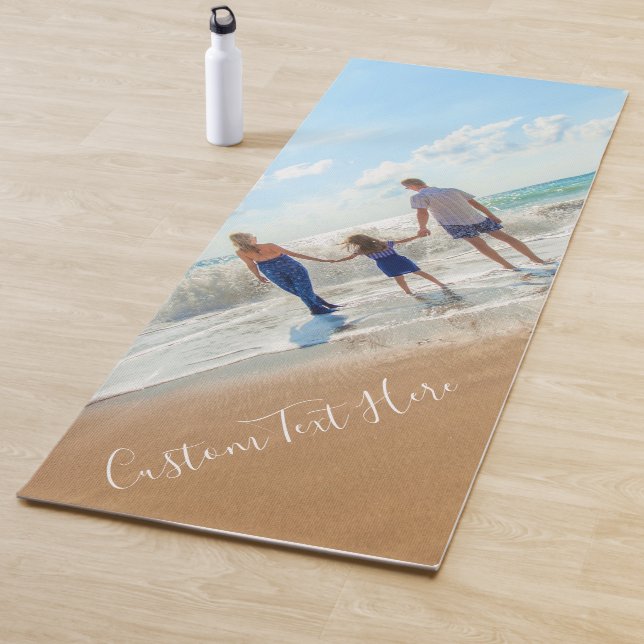 Personalised Your Photo and Custom Text Yoga Mat (In Situ)
