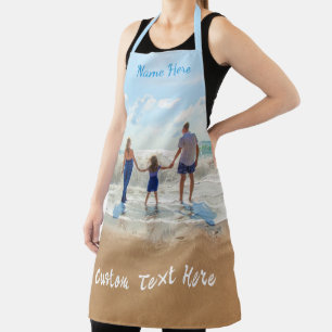 Personalised Your Photo Apron Custom Text Name